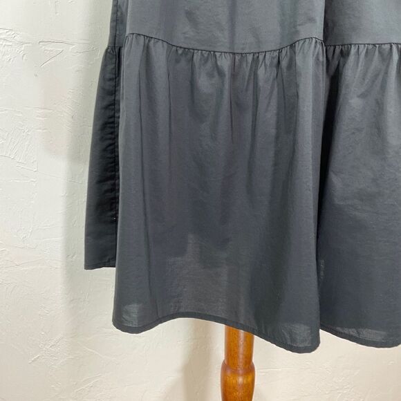 Levi’s Black Clea Cotton Tiered Sleeveless Babydoll Dress Small NWT - Picture 4 of 7